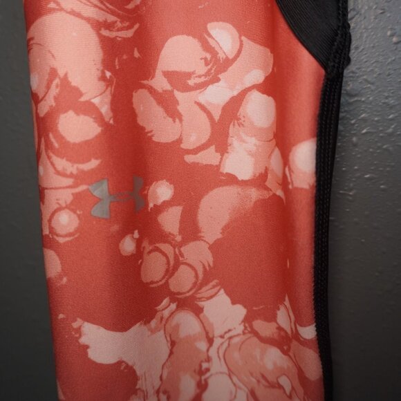 Under Armour Womens Black And Peach Compression Edgelit Ankle Crop Size Medium - Picture 4 of 8